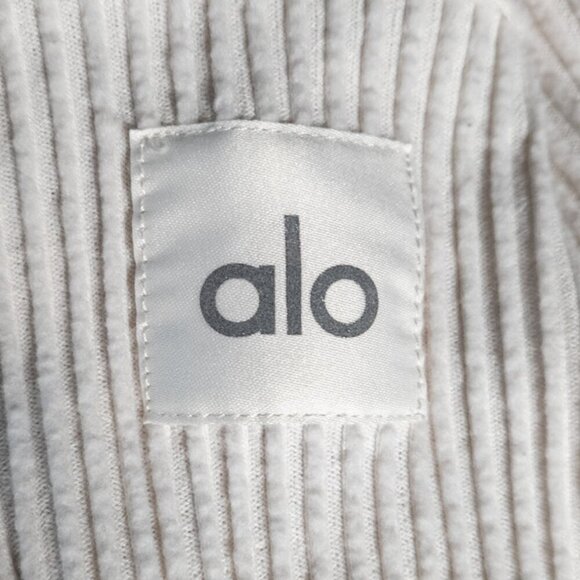 ALO Yoga Muse V Neck Pullover - S Ivory - Picture 6 of 6